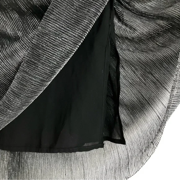 Isabel Marant Étoile Beatrice Gunmetal Metallic Skirt Size 38 - Picture 10 of 16